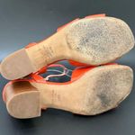 Kate Spade NY “Etta” Orange Patent Leather Block Heel Strappy Sandals Size 6.5 B Photo 7