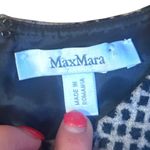 Max Mara  | Women’s Cream Black Sheath Dress Dot Size Medium Designer Like New Photo 2