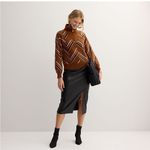 Nine West  Stylish Brown and Pink Women's Sweater Photo 1