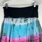 Y2K Tie Dye Midi Skirt Sz Large Foldover Waistband Photo 2