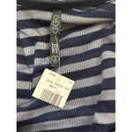 Womens Cocktail Party Mini Dress Navy White stripe size Small NWT Blue Photo 2