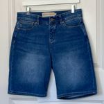 Soft Surroundings  Women’s Denim Pull On Bermuda Shorts Medium Photo 1