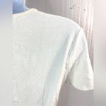 Bebe M Spellout Ribbed Short Sleeve Circle Neck Top - Stark White Photo 5