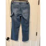 1822 Denim  Carpenter Jeans Cropped Utility Pockets‎ Blue Denim Size 8 Photo 3