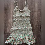 Olivaceous  Floral Ruffle Mini Dress S Photo 4