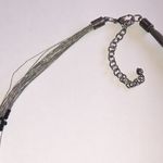 Elegant Black Seed Bead Beaded Boho Multi Strand Statement Necklace Photo 2