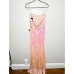 Mac Duggal 26980 Sequined Strapless Rhinestone Belt Gown Coral 2 $398 NEW Photo 4