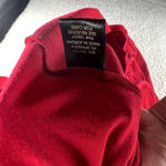 IMAN Womens Tops Size M Red Ruffled Tassels Size M Photo 6