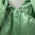 Day + Moon Babydoll Puff Sleeve Dress Green Size L Photo 3