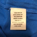 Ny Collection NEW Long Sleeve Blue Embroidered Top size L Photo 4