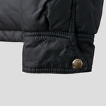 Tommy Hilfiger Moto Quilted Black Puffer Jacket Women's M Zip Front Tuck in Hood Photo 10