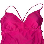 Old Navy  Women's 3X Pink Halter One Piece Swimsuit Open-Back Plus Size Photo 1