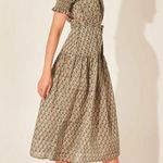Daughters of India women's XS extra small prairie sage Green Puff Sleeve dress Photo 1