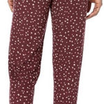P.J. Salvage My Friend Spot Lounge Pajama Jogger Pants Women XS Burgundy NWT Photo 1
