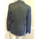 Carlisle #18 Women's Navy Blue and White Viscose Textured Blazer, Sz: 0 by Photo 1