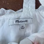 Madewell Classy White  eyelet ruffle midi dress sz 00 Photo 6