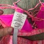 Isabella rose Vienna neon pink snakeskin print chiffon bikini Size M Photo 6