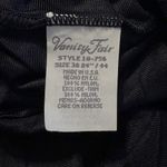 Vanity Fair VTG 80s  Full Slip Dress Floral Sheer Bodice Silky Black Women’s 38 Photo 8