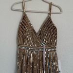 Mac Duggal 93801 A Line Shimmering Evening Dress Gown Sequin Beaded Size 6 $558 Photo 4