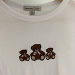 White Baby Tee Size M Photo 1