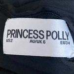 Princess Polly  Black Sleeveless Knit Cami Mini A-Line Fit & Flare Dress Size 2 Photo 2