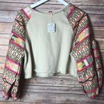 Free People Embroidered Sleeve Pullover  Photo 0