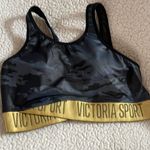 Victoria's Secret  workout set Camo green and Gold Sports Bra pants set size S Photo 1