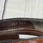 Theory  Crocodile Embossed Leather Pump Open Toe Heels Women’s Size 38.5 Eur. Photo 7