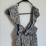 Eyeshadow Blue and Cream Patterned Mini Dress Size Medium Photo 7