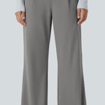  Halara Flex High Waisted Pocket Work Flare Pants Large Petite new Photo 0