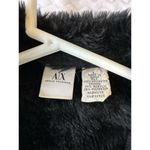 Elegant Black Faux Fur Lined Winter Coat with Button Closure Photo 3