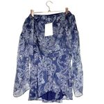 The Jetset Diaries Midnight Paisley Print Romper Size Small Blue New Photo 4