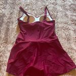Elegant Burgundy swim Dress with Bow Detail Red Size L Photo 3