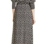 Hugo Boss 💙💖 Responsible Collection Daflori Balloon Sleeve Midi Spotted Dress Photo 1