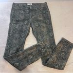 Free People  Corduroy Paisley Straight Leg Jeans Photo 0