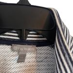 Talbots T by Women's Size XS Nautical Navy Blue Striped Full Zip Up Sweater Photo 3