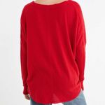 Urban Outfitters ✨ OUT FROM UNDER RED JOJO OVERSIZED WAFFLE KNIT THERMAL TOP ✨ Photo 1