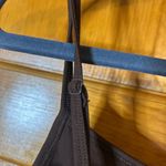 Qinsen Brown adjustable spaghetti strap￼jump suit W/Flare legs size Lg Photo 4