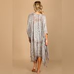 Lulus  Sun Daze Grey Print Cover-Up One Size Photo 4