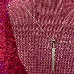 925 Renaissance Medieval English Sword Necklace Halloween creepy Silver Photo 7