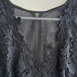 Betsy and Adam  Lace Crochet Peplum Dress with Black Pencil Skirt, Size 10 Photo 8