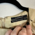 Club Monaco  | Gold Sparkle Short Sleeve Pintucked Blouse Size XS Photo 2