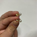 Pandora  treated freshwater‎ cultured pearl & stone drop earrings new in package Photo 4