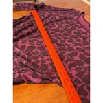 H by Halston  Women's Medium Burgundy Abstract Print Drawstring Waist Dress M Photo 4