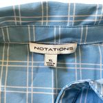 Notations  Grid Pattern Button Down Photo 4
