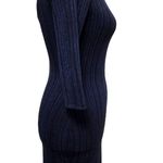 Rachel Roy RACHEL blue black striped bodycon dress size small Photo 2