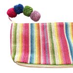 BTB LOS ANGELES‎ Rainbow Straw Clutch NWOT Pink Photo 1