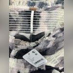 Free People  Tesa Smocked Mesh Midi Dress Ivory Combo S NWT Photo 7