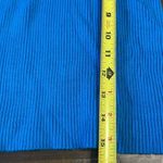 superdown  Ribbed Blue Tube Top Strapless Glitter Metallic Strapless M Photo 5