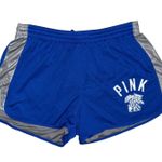 Victoria's Secret PINK Shorts Size Small Blue White Gray UK University of KY Photo 0